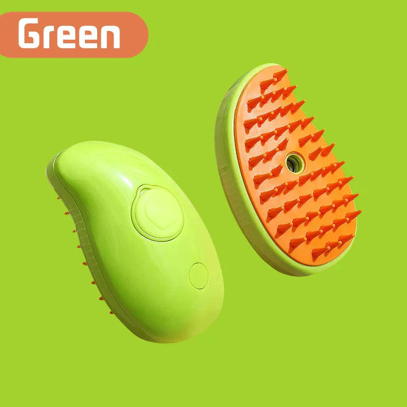 Electric Cat Steam Brush โ 3-In-1 Pet Grooming Comb with Water Spray for Cats and Dogs, USB Rechargeable