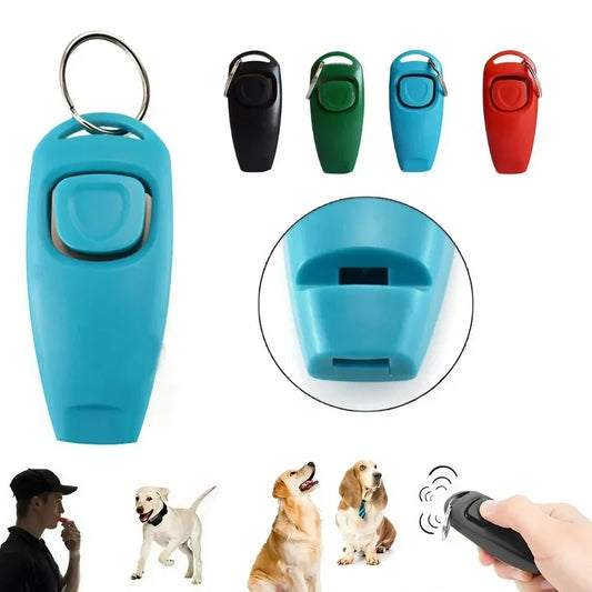 2-in-1 Dog Training Clicker & Whistle – Compact & Effective Trainer Tool